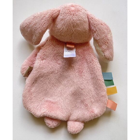 8" Itzy Ritzy Friends Lovey Plush Silicone Teether Pink Bunny Baby Girl - Picture 2 of 6